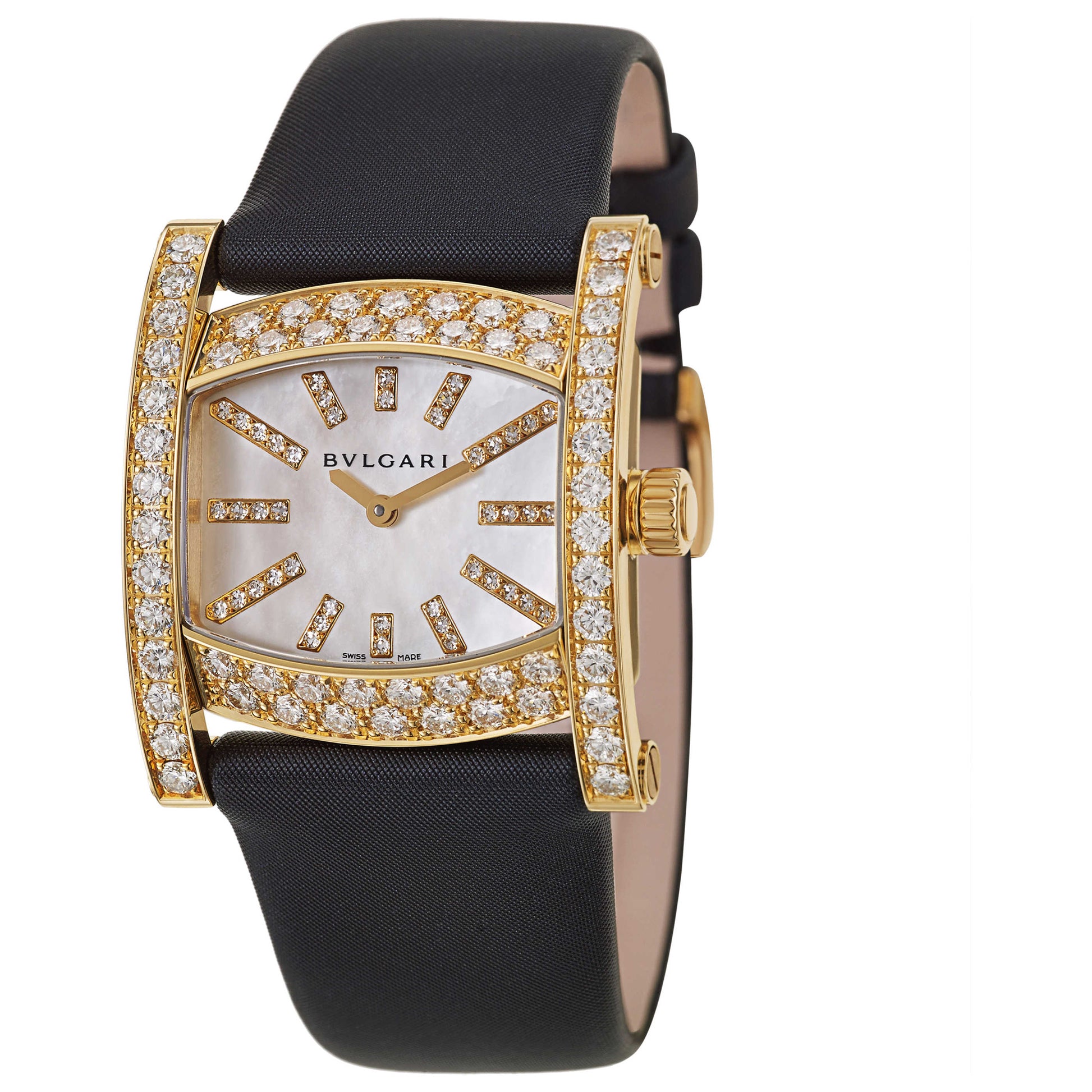 Front view of Bulgari Assioma Women's Swiss Quartz (Battery-Powered) Watch AA36D2WL-12