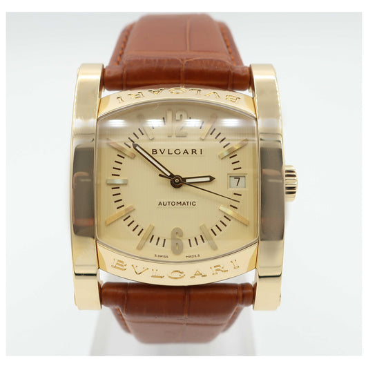 Front view of Bulgari Assioma Men's Automatic Watch AA44C13GLD-SD