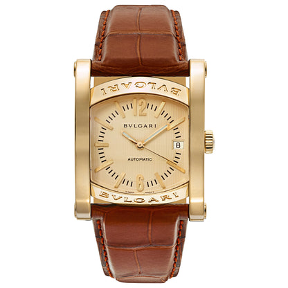Front view of Bulgari Assioma Men's Automatic Watch AA44C13GLD