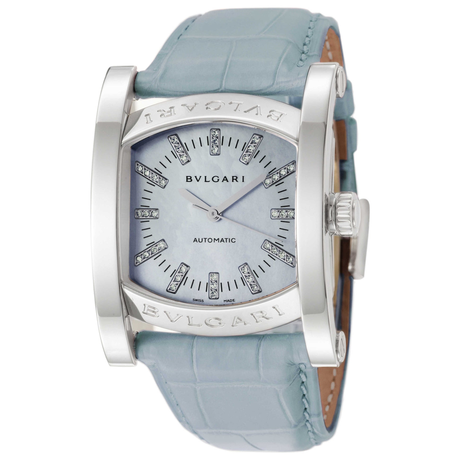 Front view of Bulgari Assioma Women's Automatic Watch AA44C3SL-12