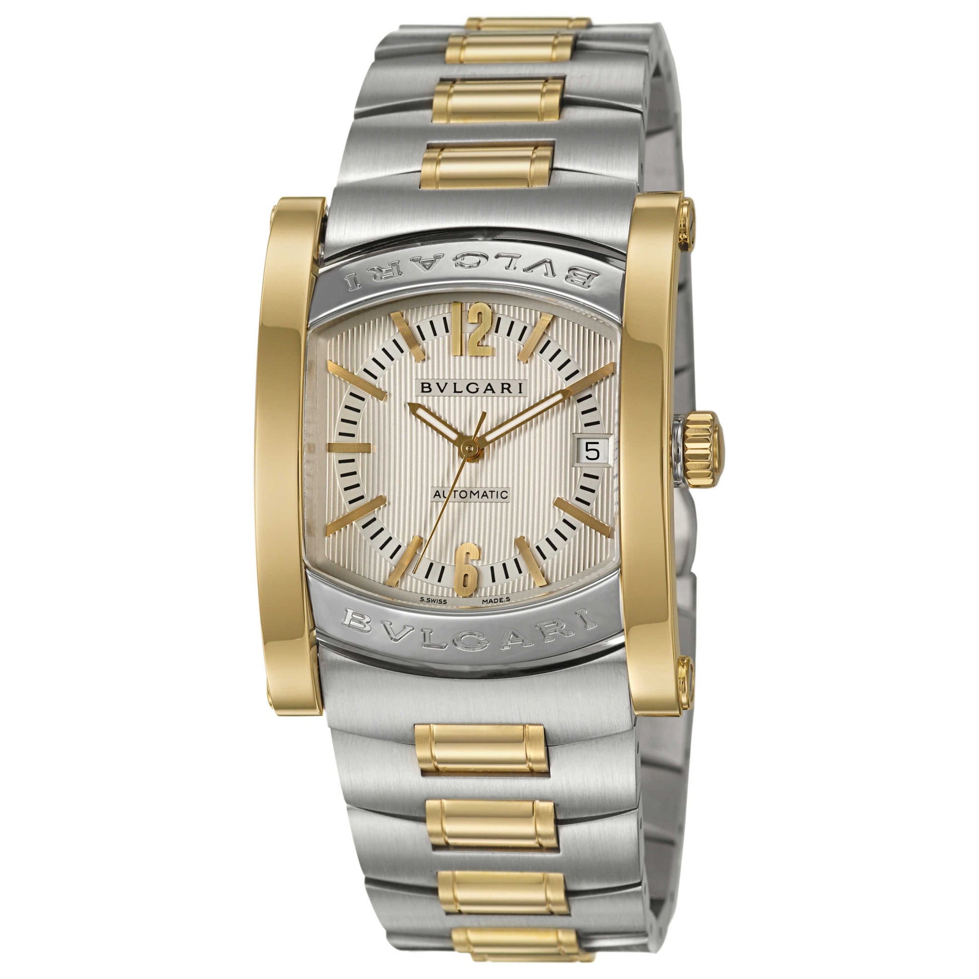 Front view of Bulgari Assioma Men's Automatic Watch AA44C6SGD