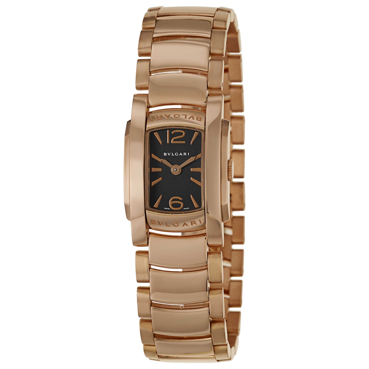 Front view of Bulgari Assioma Women's Swiss Quartz (Battery-Powered) Watch AAP26BGG
