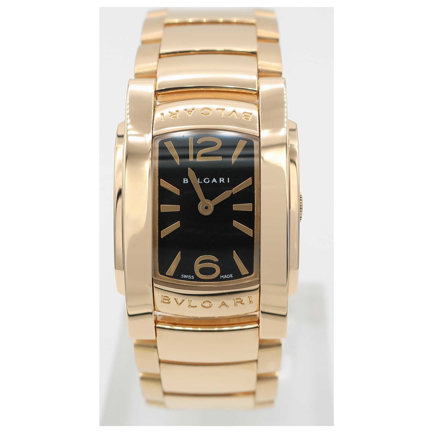 Front view of Bulgari Assioma Women's Swiss Quartz (Battery-Powered) Watch AAP31BGG-SD