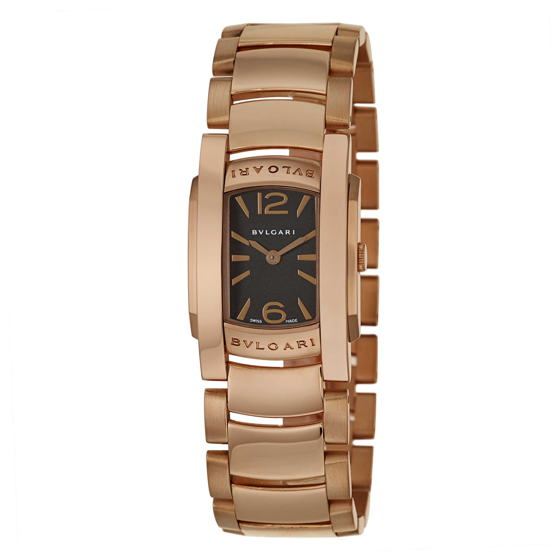 Front view of Bulgari Assioma Women's Swiss Quartz (Battery-Powered) Watch AAP31BGG
