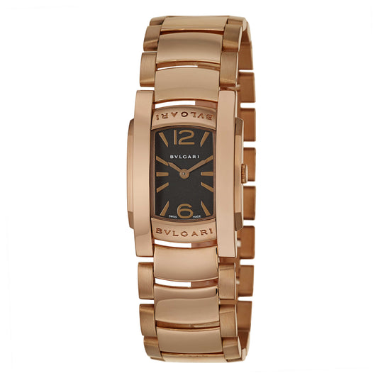 Front view of Bulgari Assioma Women's Swiss Quartz (Battery-Powered) Watch AAP31BGG