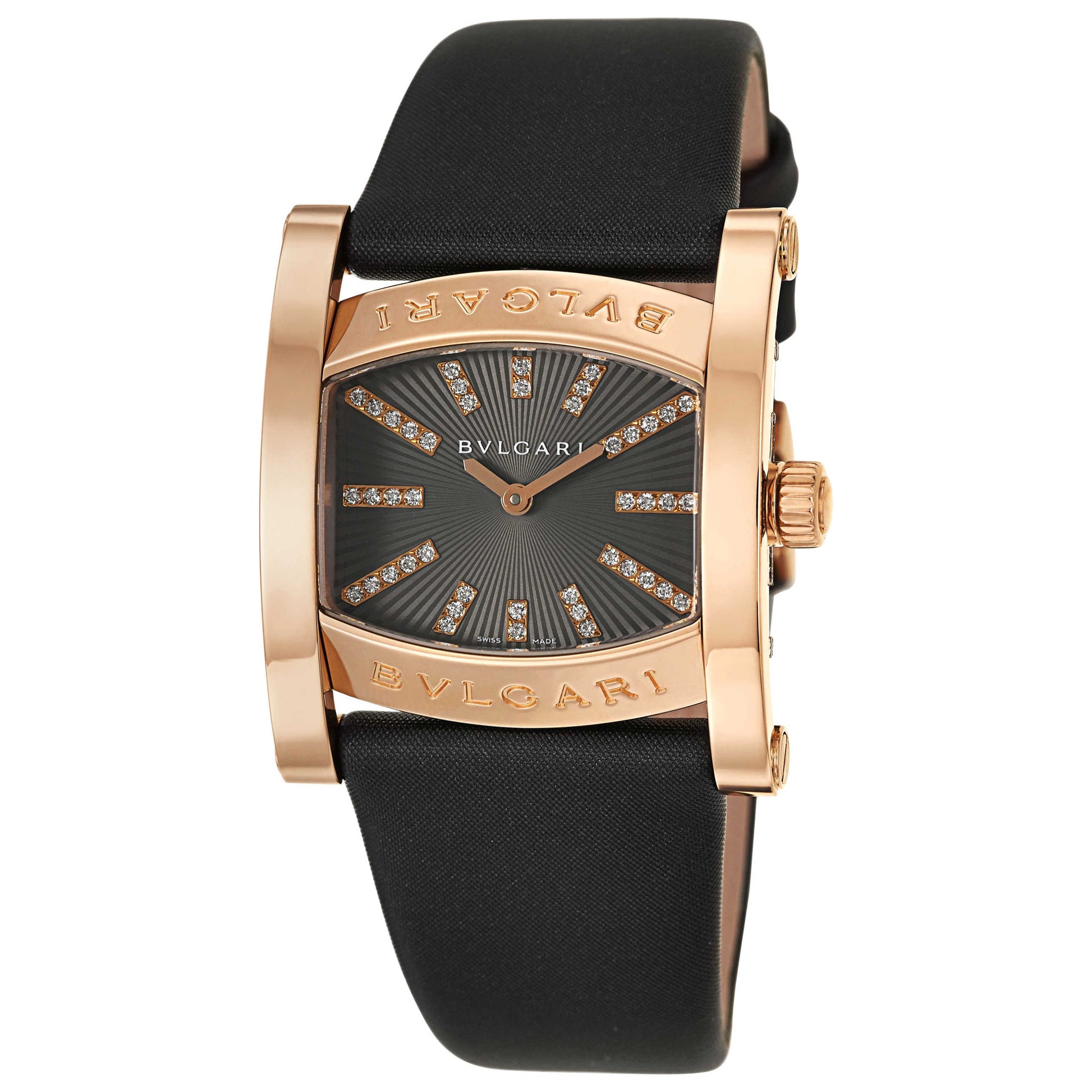 Front view of Bulgari Assioma Women's Swiss Quartz (Battery-Powered) Watch AAP36BGL-12