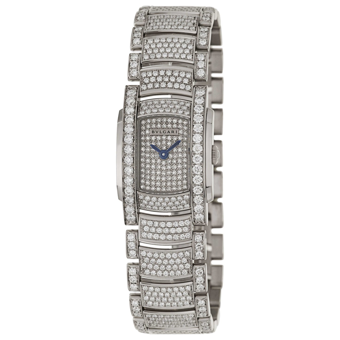 Front view of Bulgari Assioma Women's Swiss Quartz (Battery-Powered) Watch AAW26D2GD2GD2