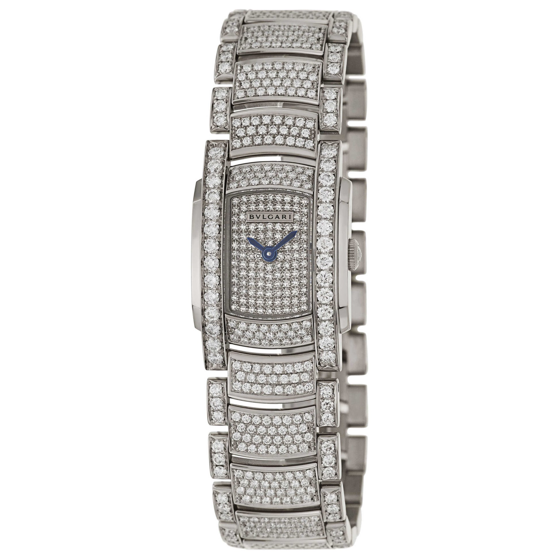 Front view of Bulgari Assioma Women's Swiss Quartz (Battery-Powered) Watch AAW26D2GD2GD2