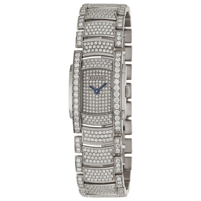 Front view of Bulgari Assioma Women's Swiss Quartz (Battery-Powered) Watch AAW26D2GD2GD2