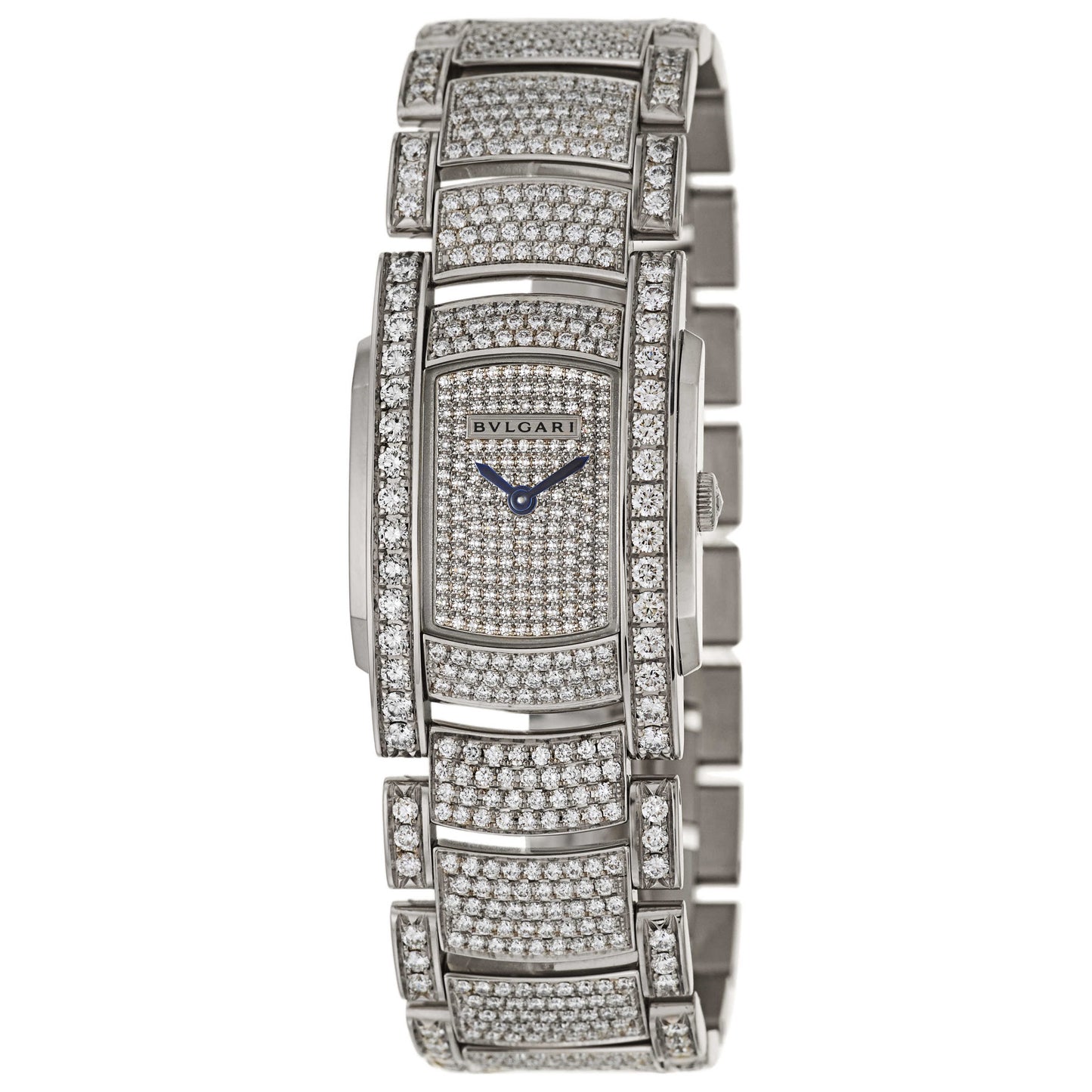 Front view of Bulgari Assioma Women's Swiss Quartz (Battery-Powered) Watch AAW31D2GD2GD2