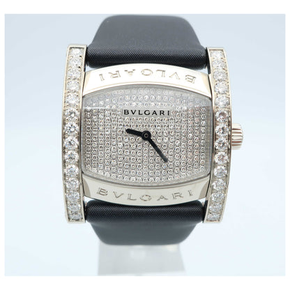 Front view of Bulgari Assioma Women's Swiss Quartz (Battery-Powered) Watch AAW36D1DL-SD