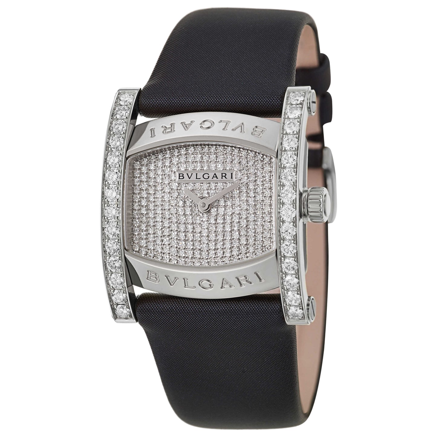 Front view of Bulgari Assioma Women's Swiss Quartz (Battery-Powered) Watch AAW36D1DL