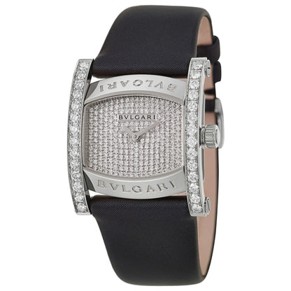 Front view of Bulgari Assioma Women's Swiss Quartz (Battery-Powered) Watch AAW36D1DL