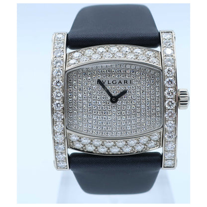 Front view of Bulgari Assioma Women's Swiss Quartz (Battery-Powered) Watch AAW36D2DL-SD