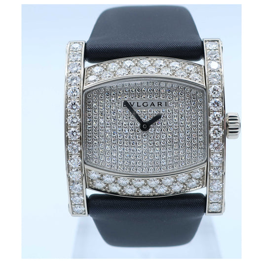 Front view of Bulgari Assioma Women's Swiss Quartz (Battery-Powered) Watch AAW36D2DL-SD