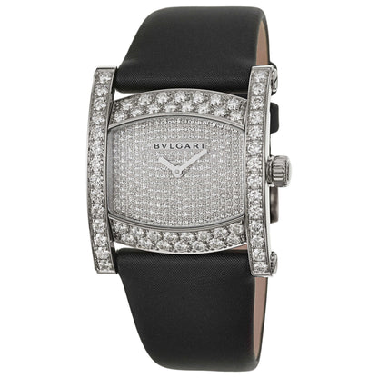 Front view of Bulgari Assioma Women's Swiss Quartz (Battery-Powered) Watch AAW36D2DL