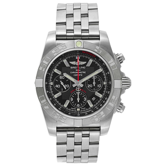Front view of Breitling Chronomat Men's Automatic Watch AB011010-BB08-375A