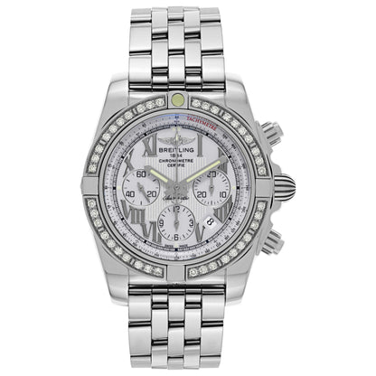 Front view of Breitling Chronomat Men's Automatic Watch AB011053-A690-375A