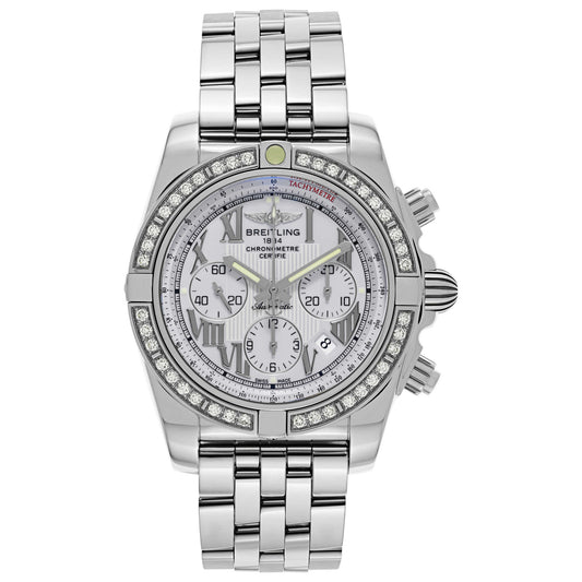 Front view of Breitling Chronomat Men's Automatic Watch AB011053-A690-375A