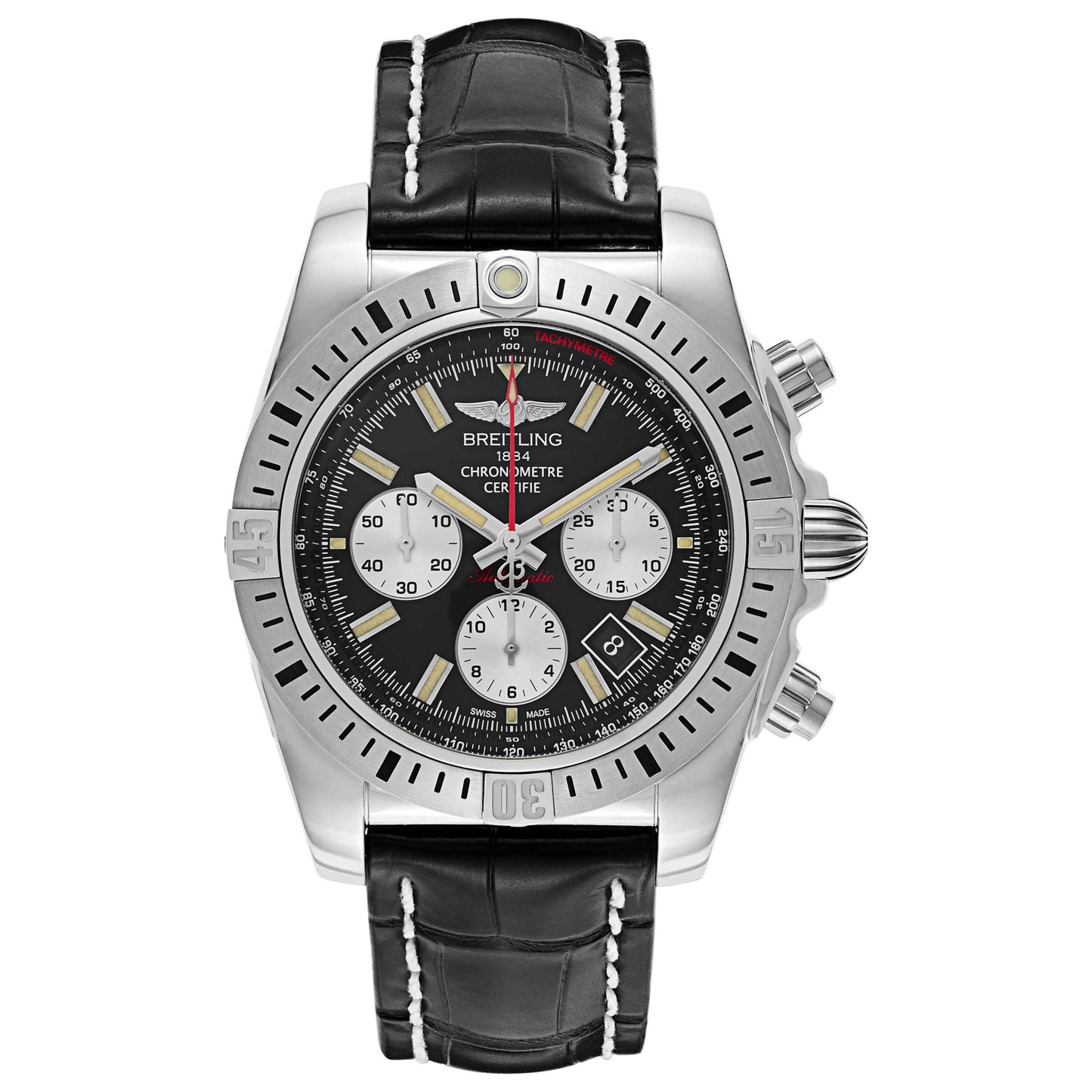 Front view of Breitling Chronomat Men's Automatic Watch AB01154G-BD13-744P
