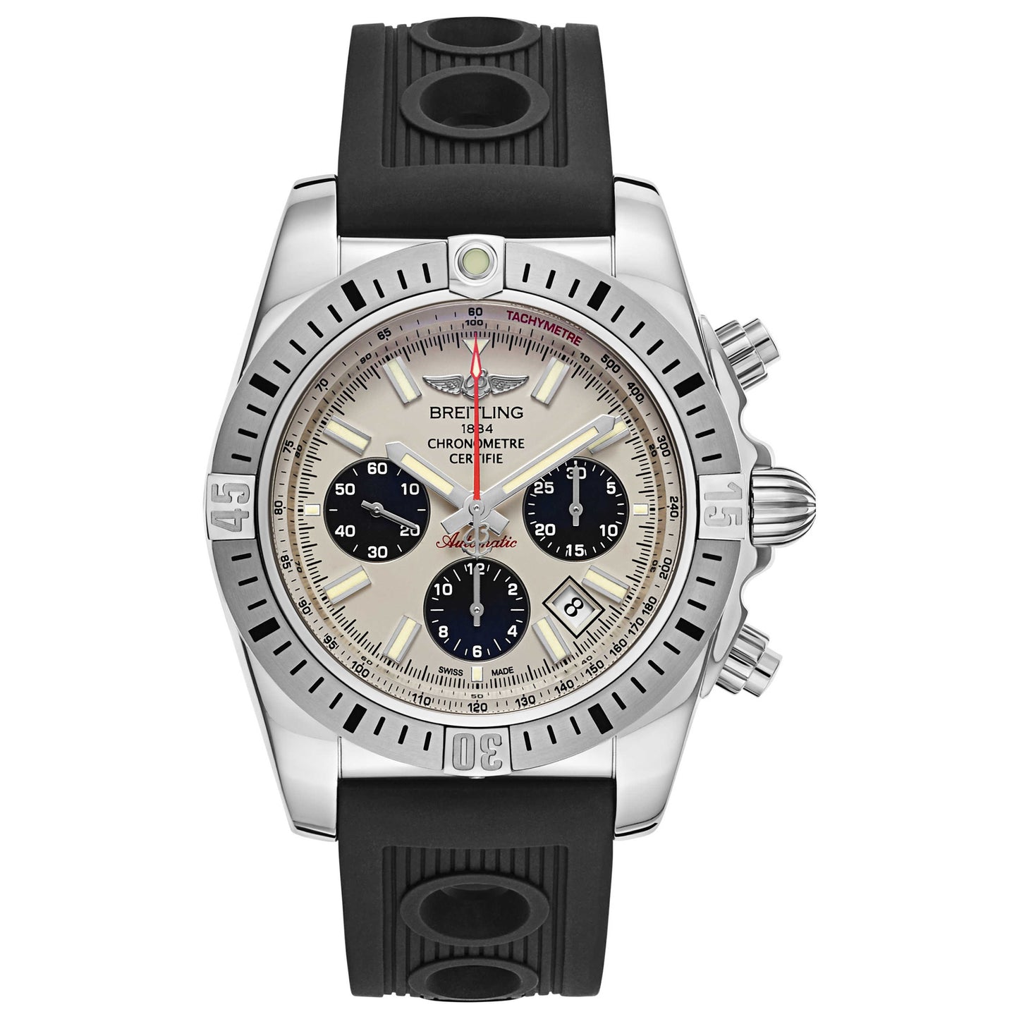 Front view of Breitling Chronomat Men's Automatic Watch AB01154G-G786-200S