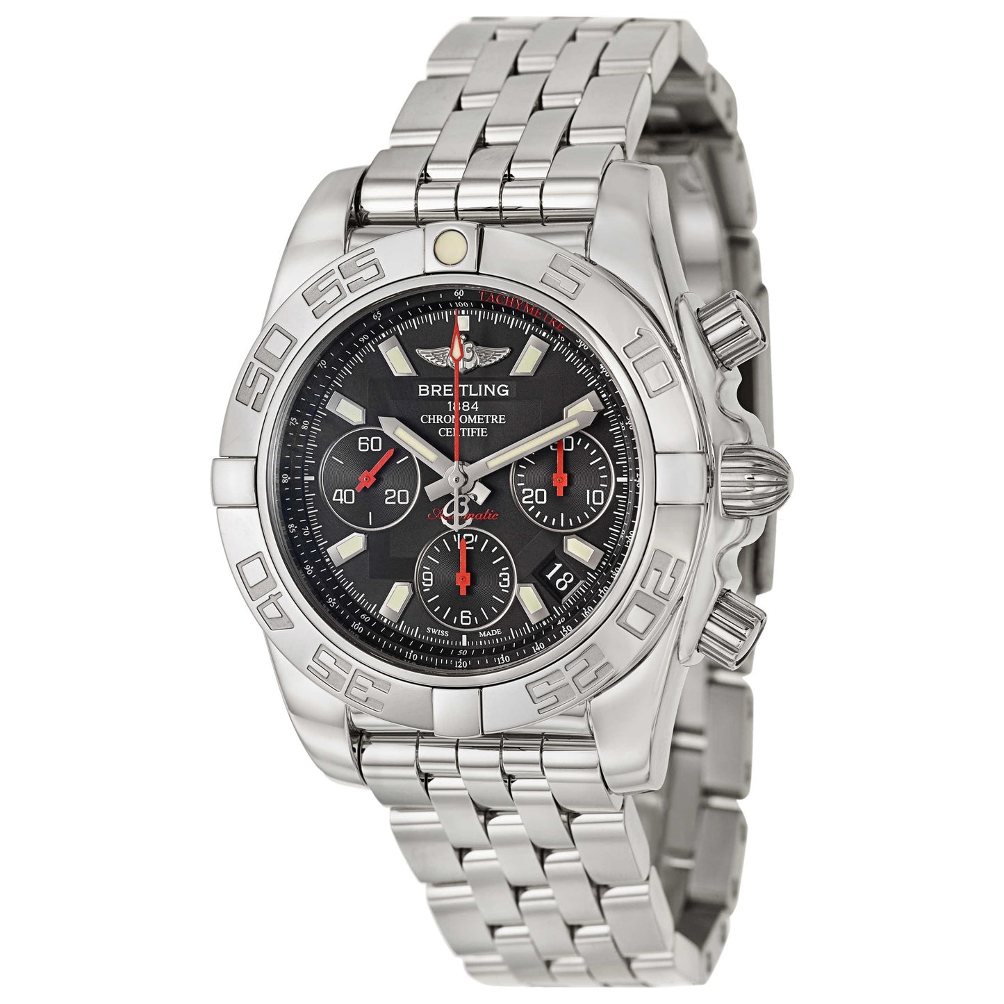 Front view of Breitling Windrider Men's Automatic Watch AB014112-BB47-378A