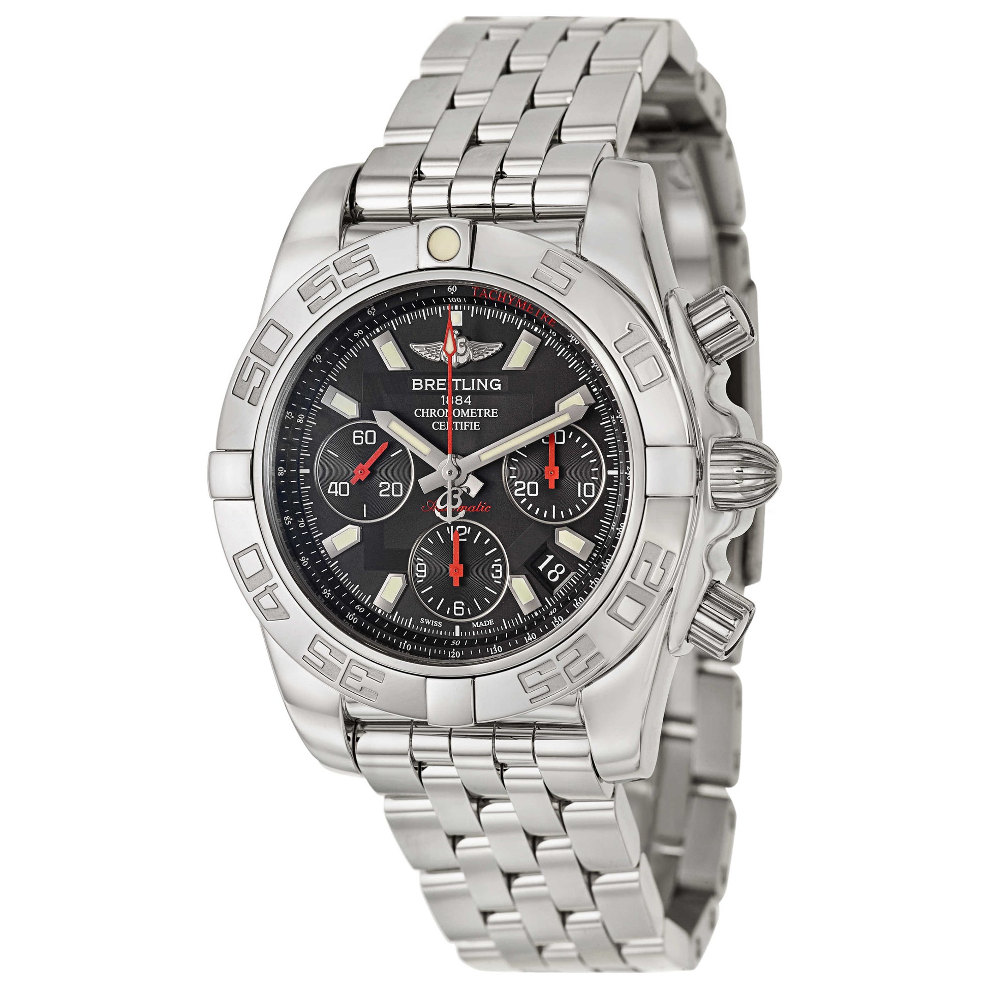 Front view of Breitling Windrider Men's Automatic Watch AB014112-BB47-378A