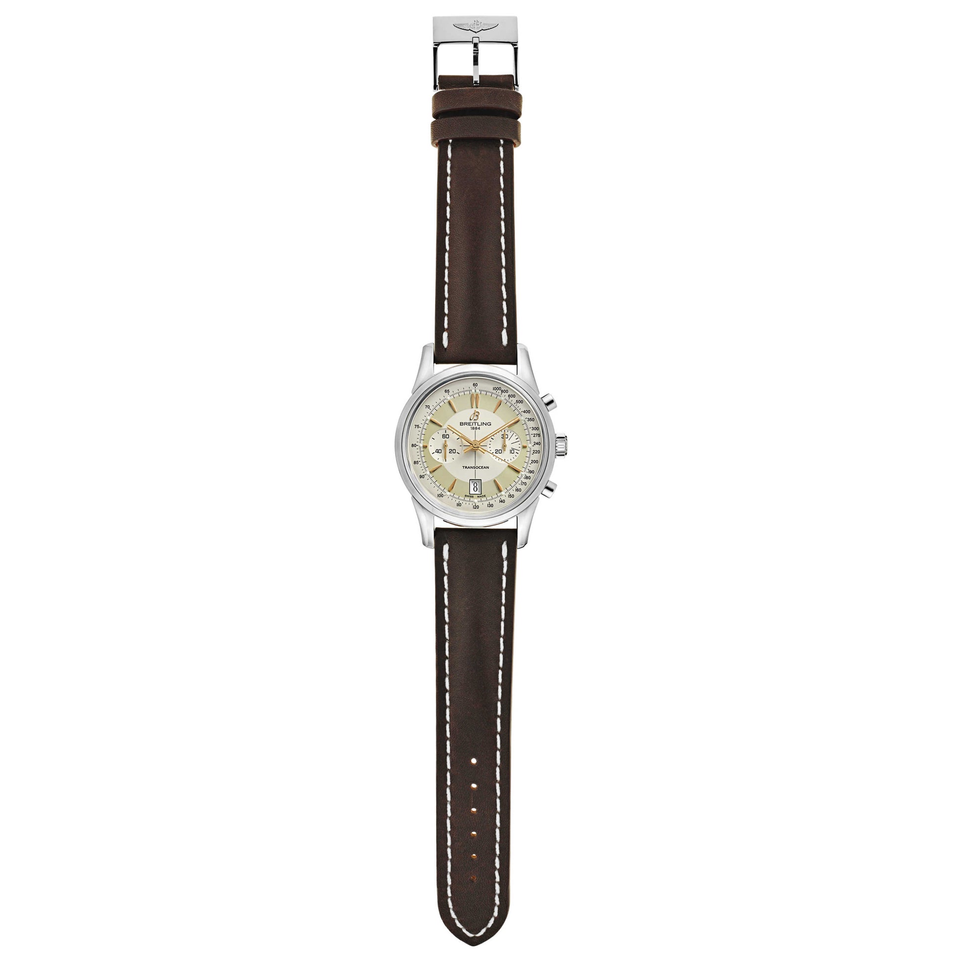 Breitling Transocean Men's Automatic Watch AB015412-G784-154A - Image #8