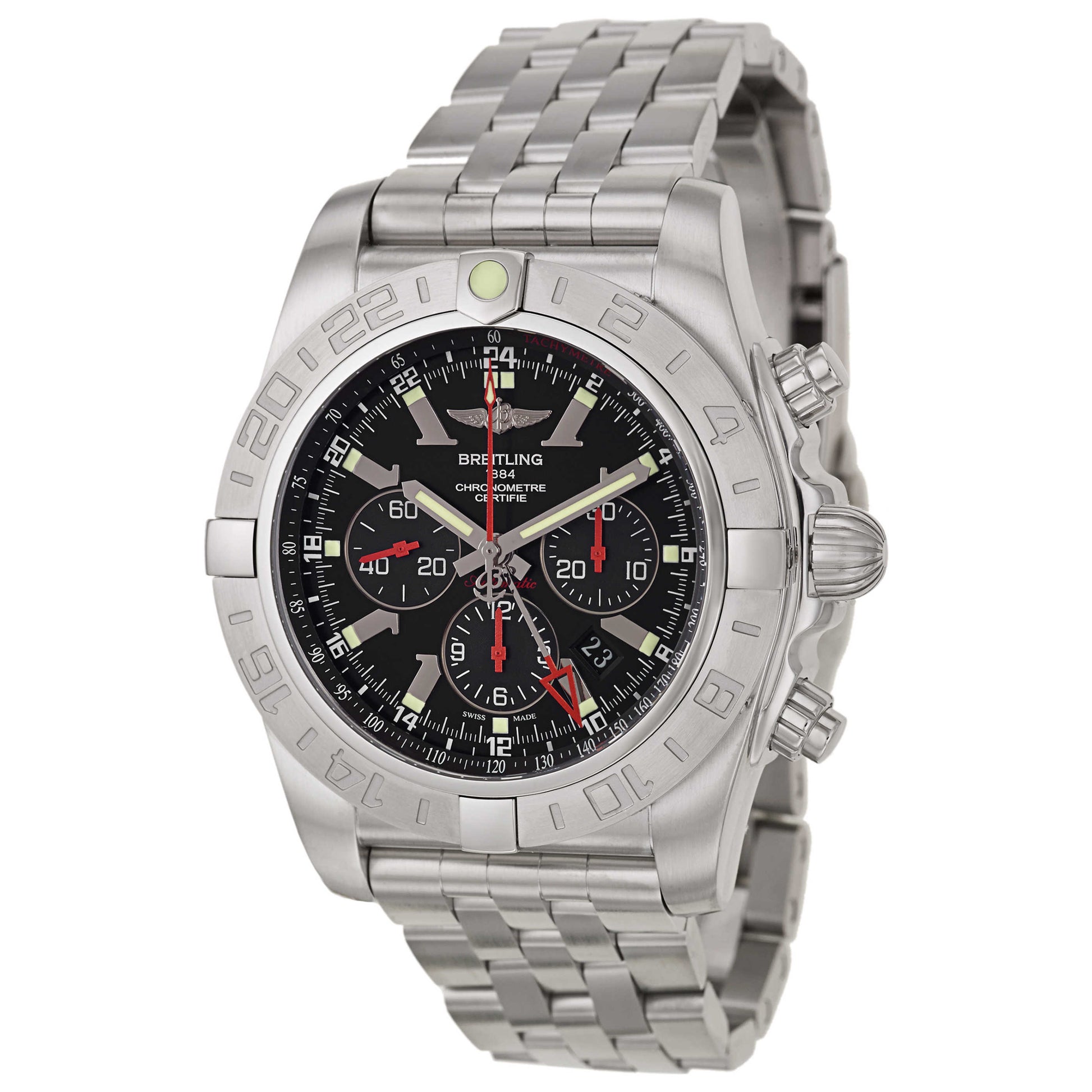 Front view of Breitling Chronomat Men's Automatic Watch AB041210-BB48-384A