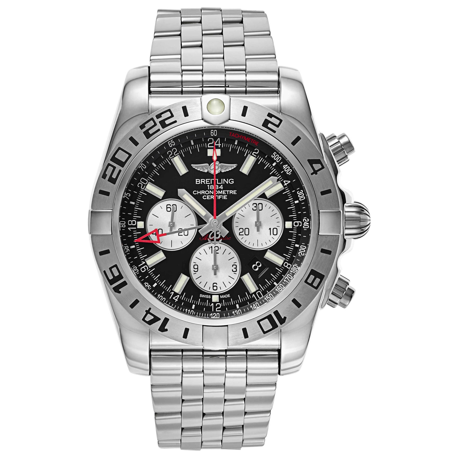 Front view of Breitling Chronomat Men's Automatic Watch AB0413B9-BD17-383A