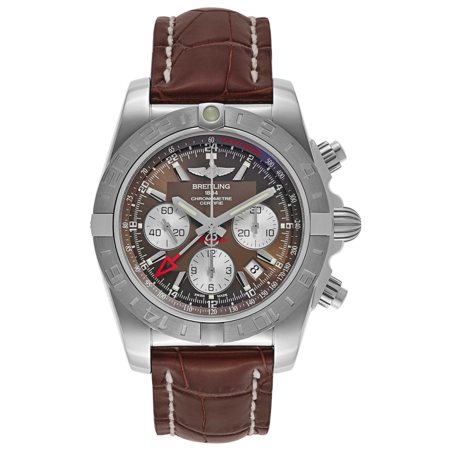 Front view of Breitling Chronomat Men's Automatic Watch AB042011-Q589-739P