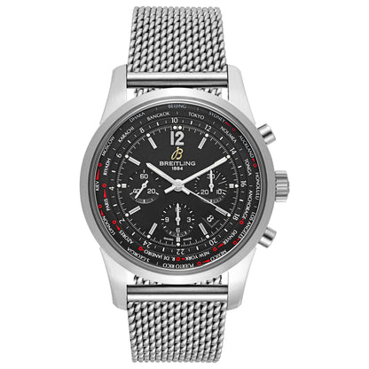 Front view of Breitling Transocean Men's Automatic Watch AB0510U6-BC26-159A