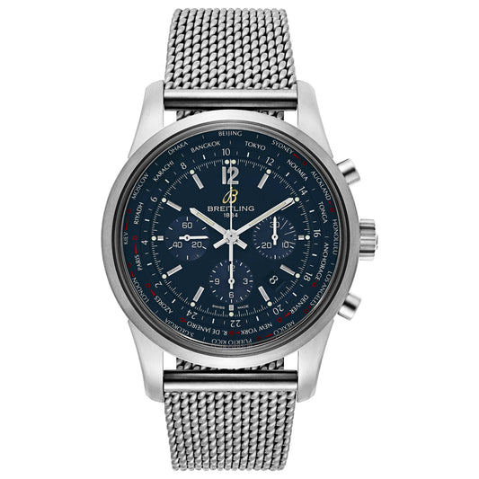 Front view of Breitling Transocean Men's Automatic Watch AB0510U9-C879-159A