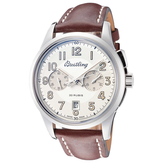 Front view of Breitling Transocean Men's Automatic Watch AB141112-G799-437X