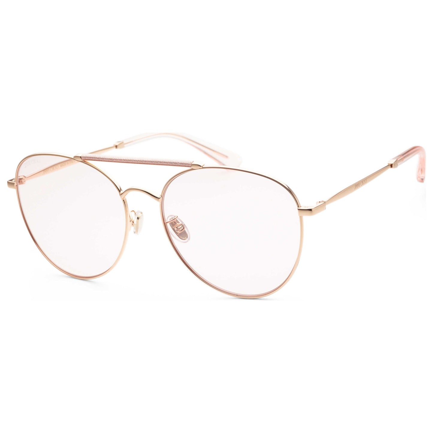 Front view of Jimmy Choo Abbie Women's Sunglasses ABBIE-G-S-0W66-61-17