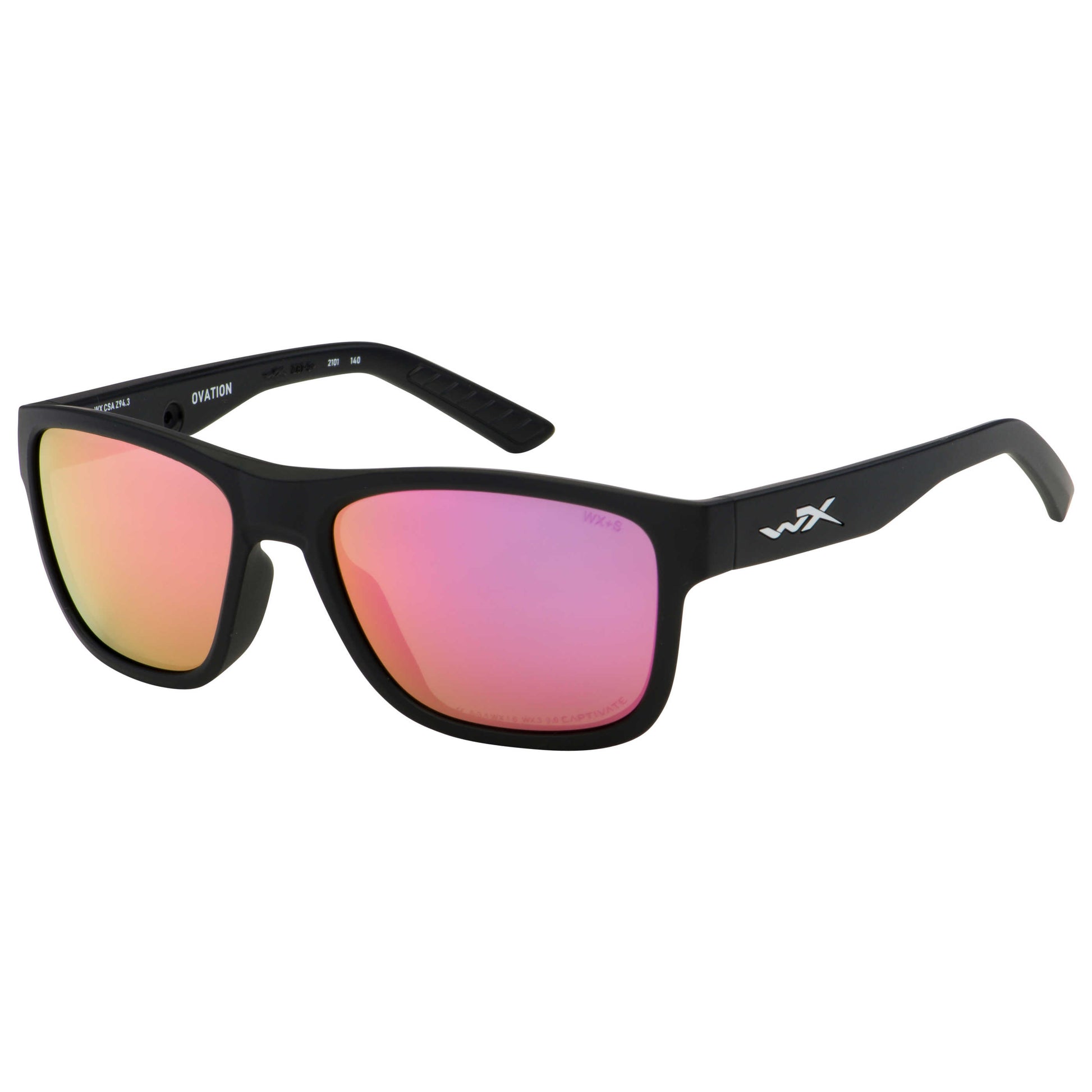 Front view of Wiley X Fashion Men's Sunglasses AC6OVN10