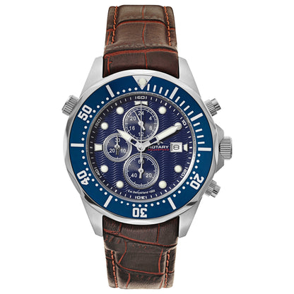 Front view of Rotary Aquaspeed Men's Quartz Watch AGS00070-C-05