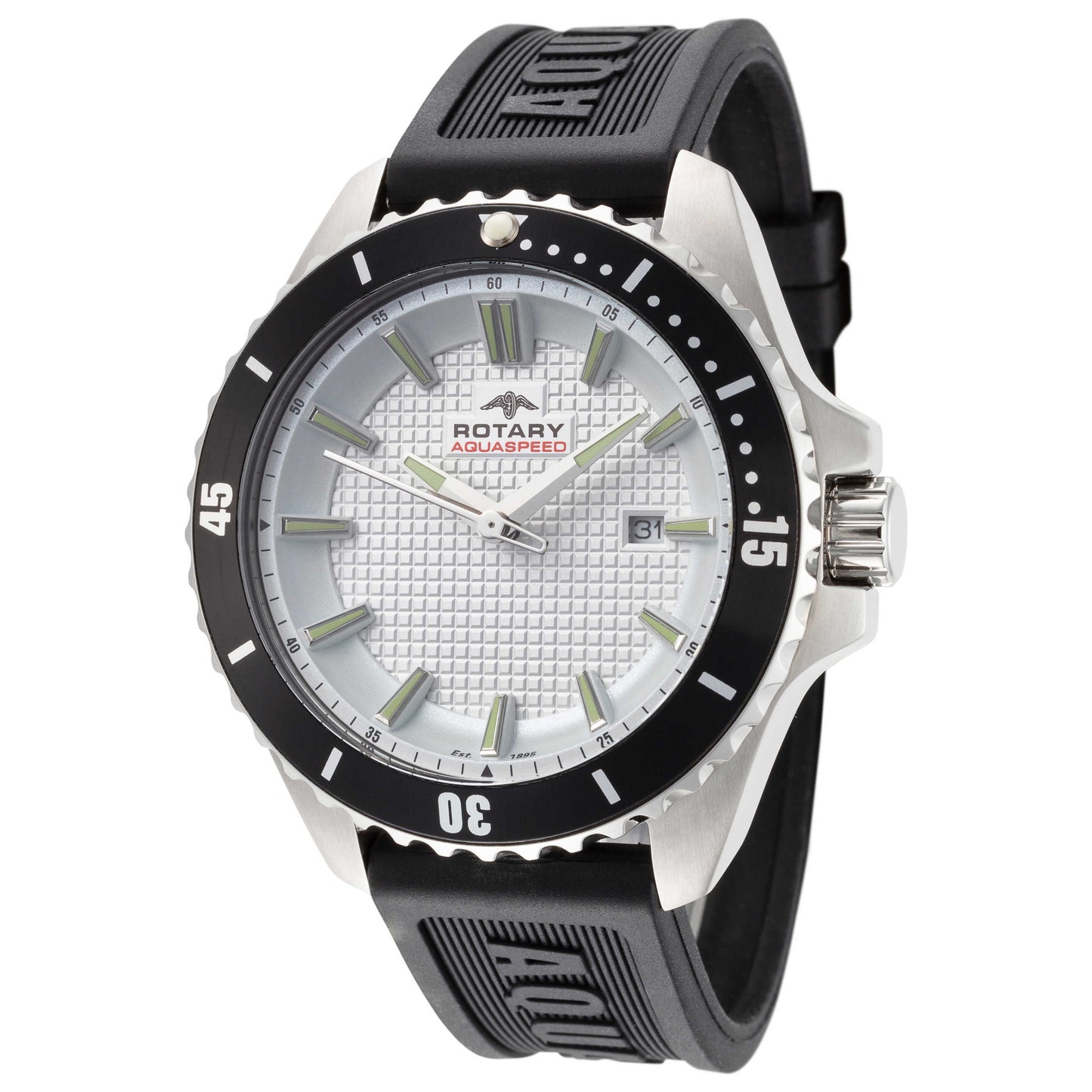 Front view of Rotary Aquaspeed Men's Quartz Watch AGS00293-06