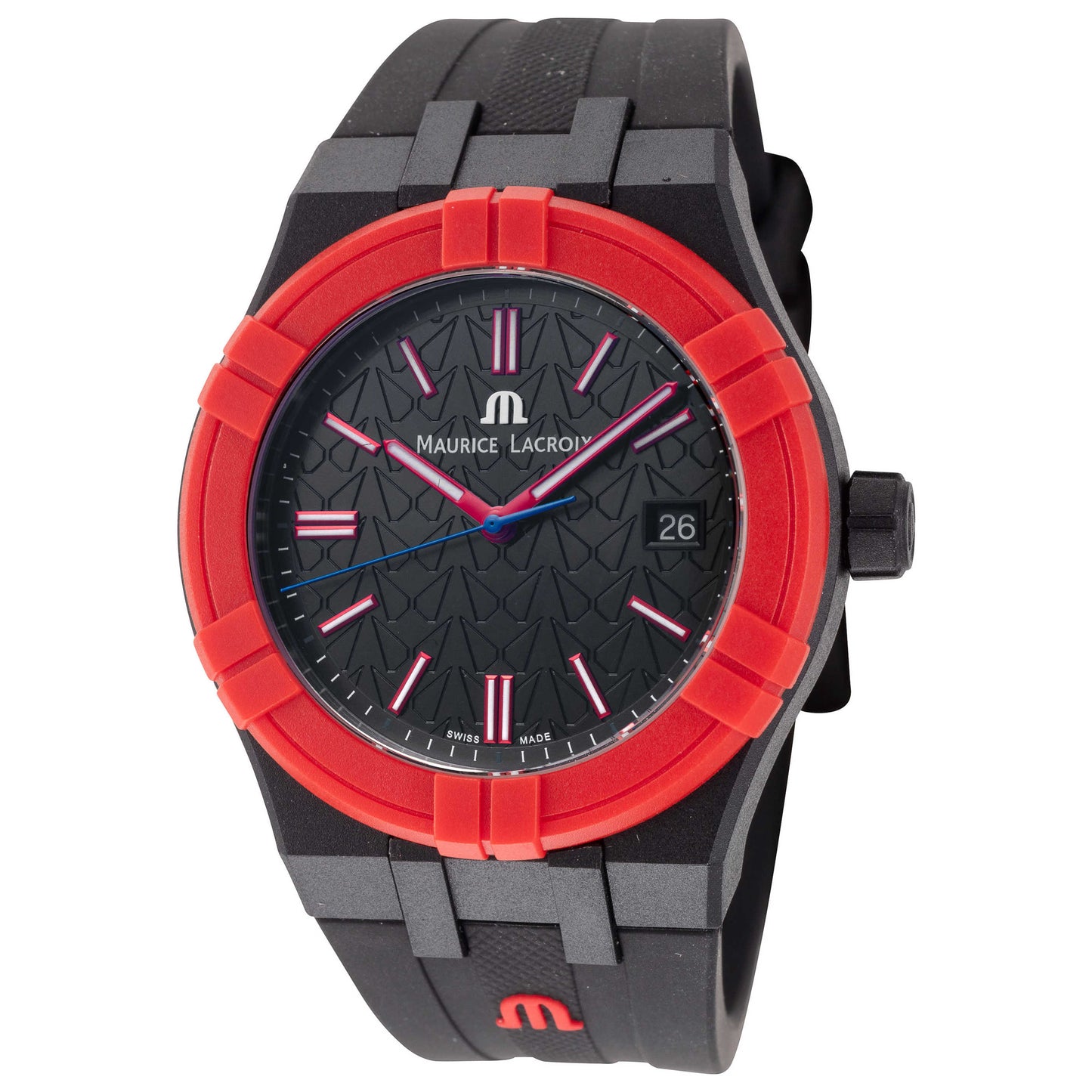 Front view of Maurice Lacroix Aikon #Tide Men's Quartz Watch AI2008-04000-400-J