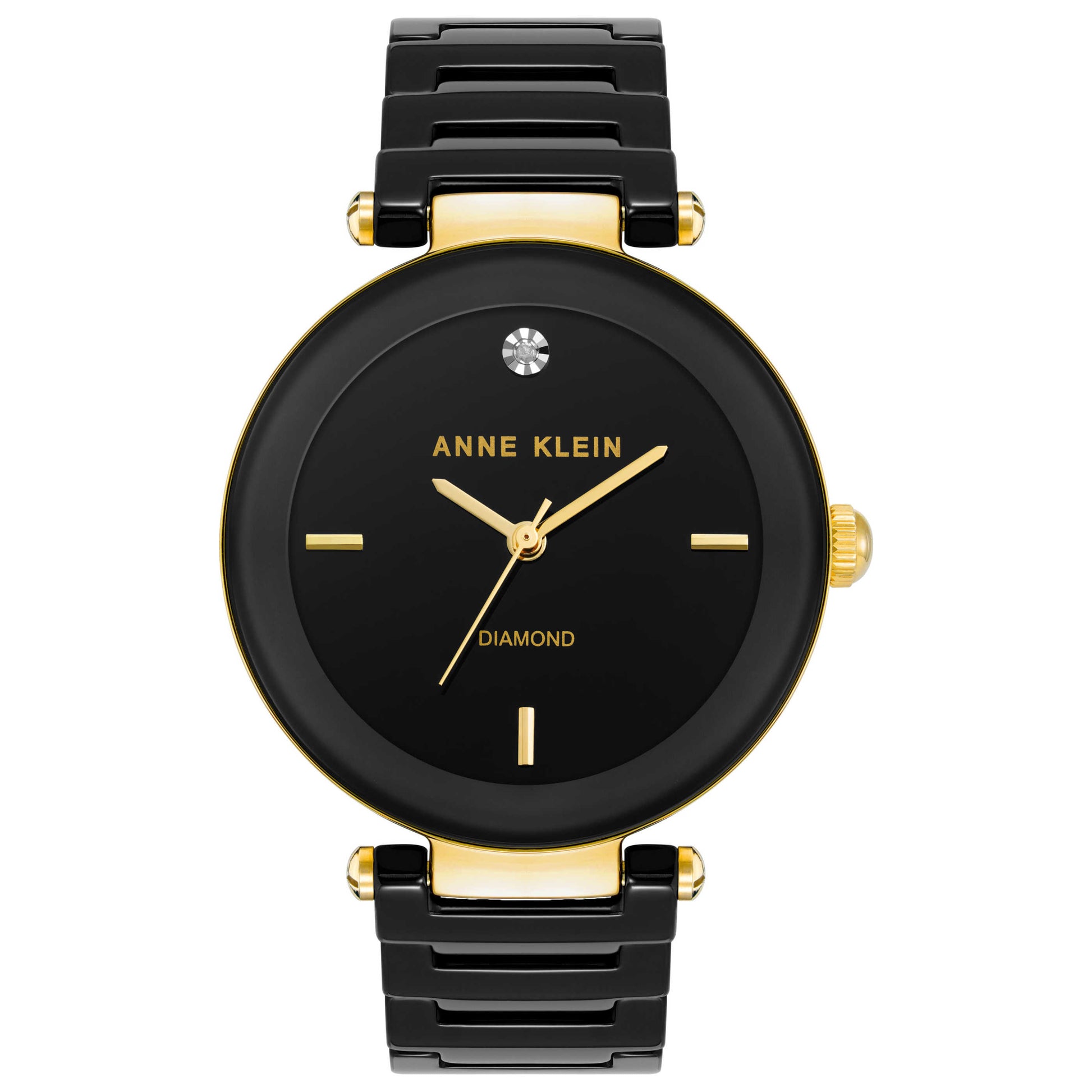Front view of Anne Klein Women's Quartz AK-1018BKBK
