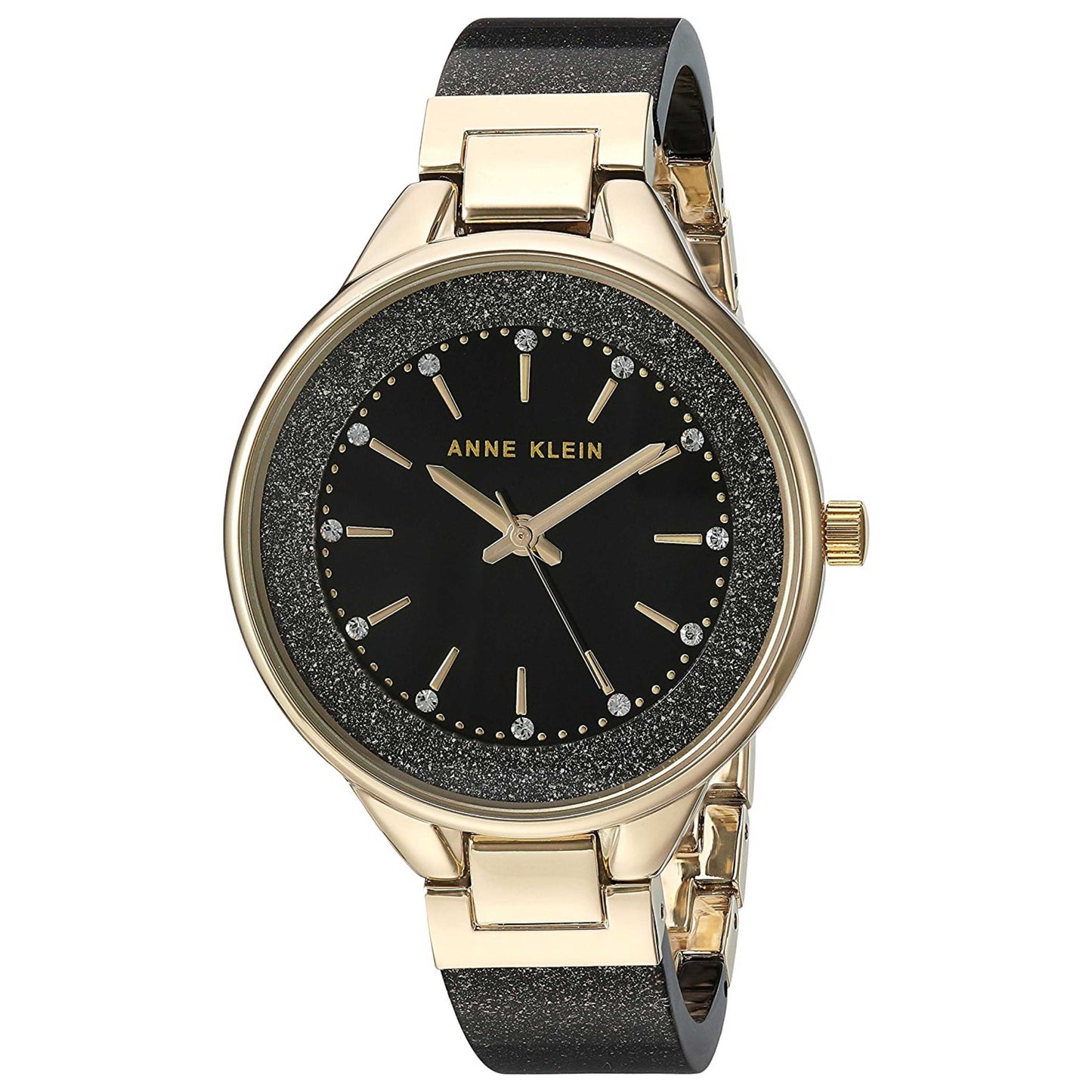 Front view of Anne Klein Dress Women's Quartz Watch AK-1408BKBK