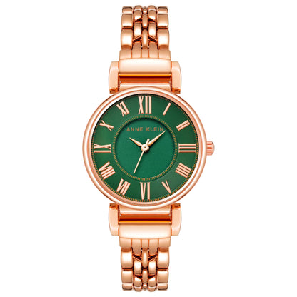 Front view of Anne Klein Classic Women's Quartz Watch AK-2158GNRG