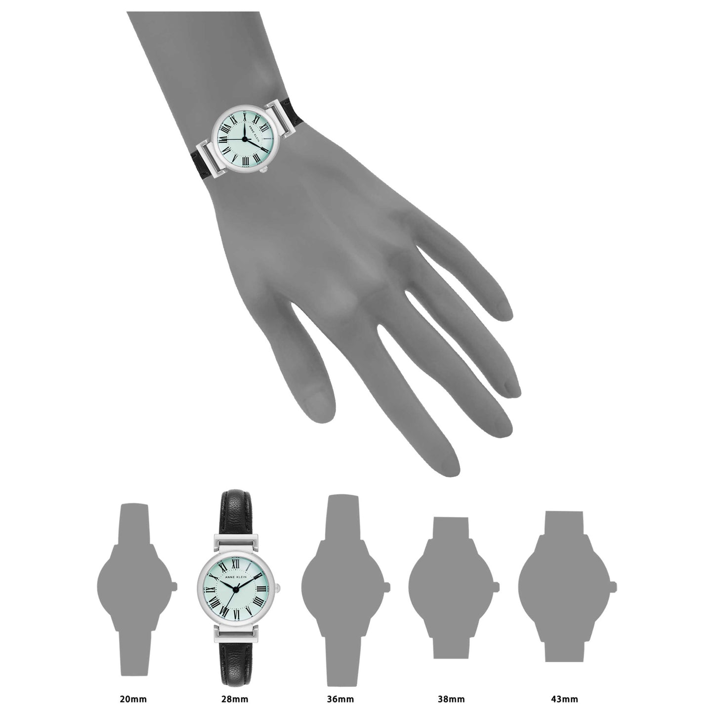 Anne Klein Classic Women's Quartz Watch AK-2247AQBK - Image #6