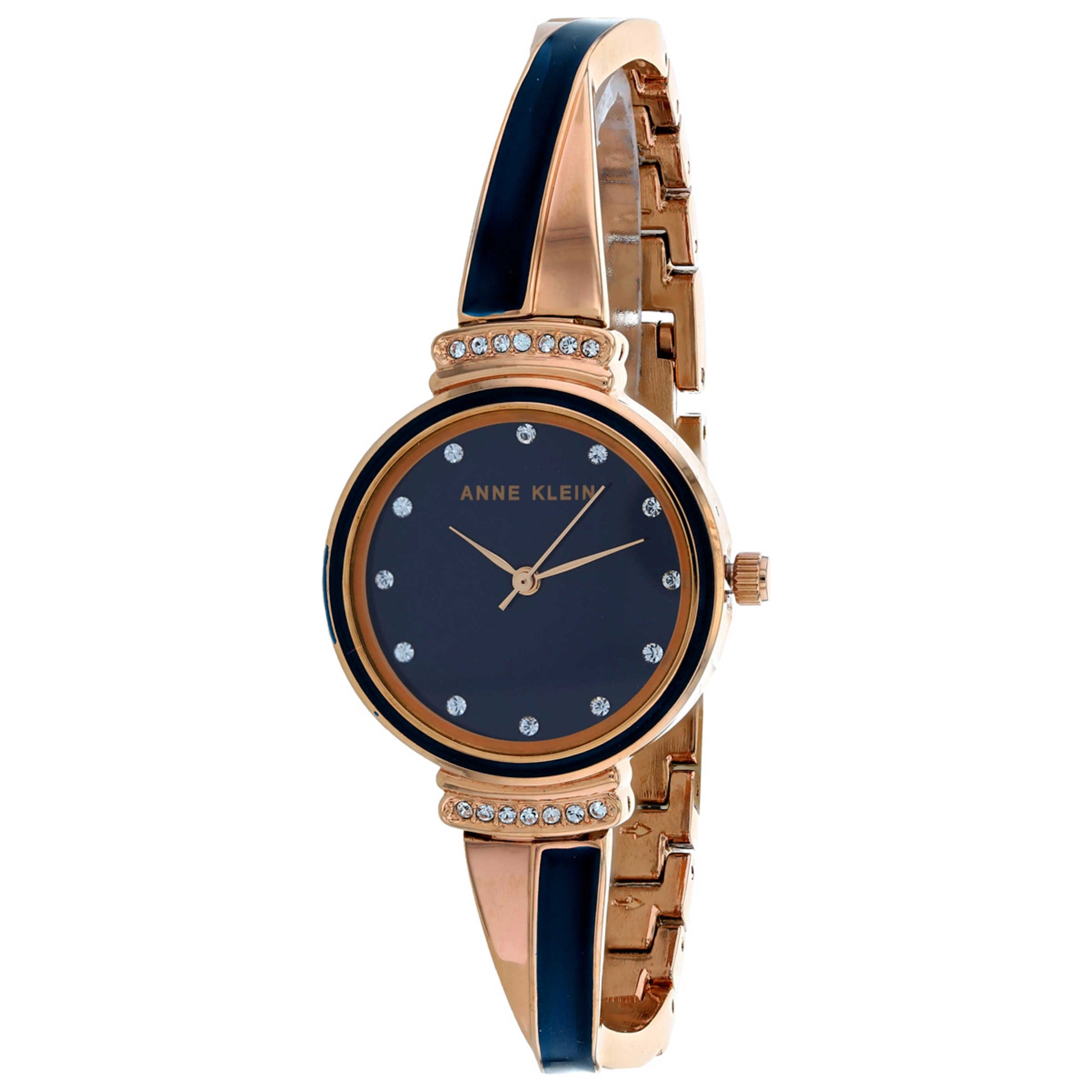 Front view of Anne Klein Swarvoski Crystal Women's Quartz Watch AK-2536RNST