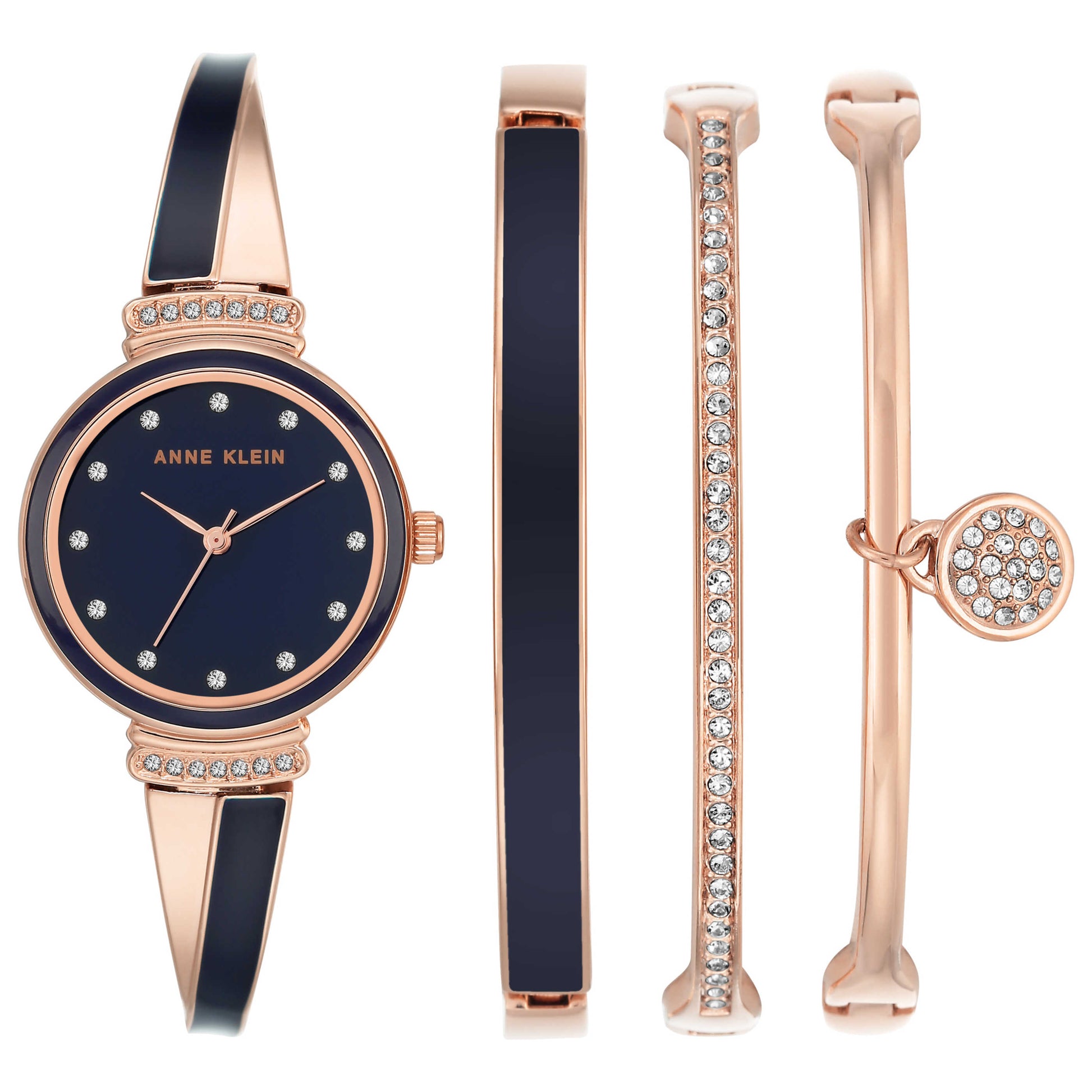 Front view of Anne Klein Women's Quartz AK-2716NVST