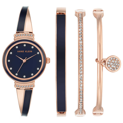 Front view of Anne Klein Women's Quartz AK-2716NVST
