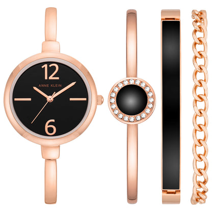 Front view of Anne Klein Women's Quartz AK-3290BKST