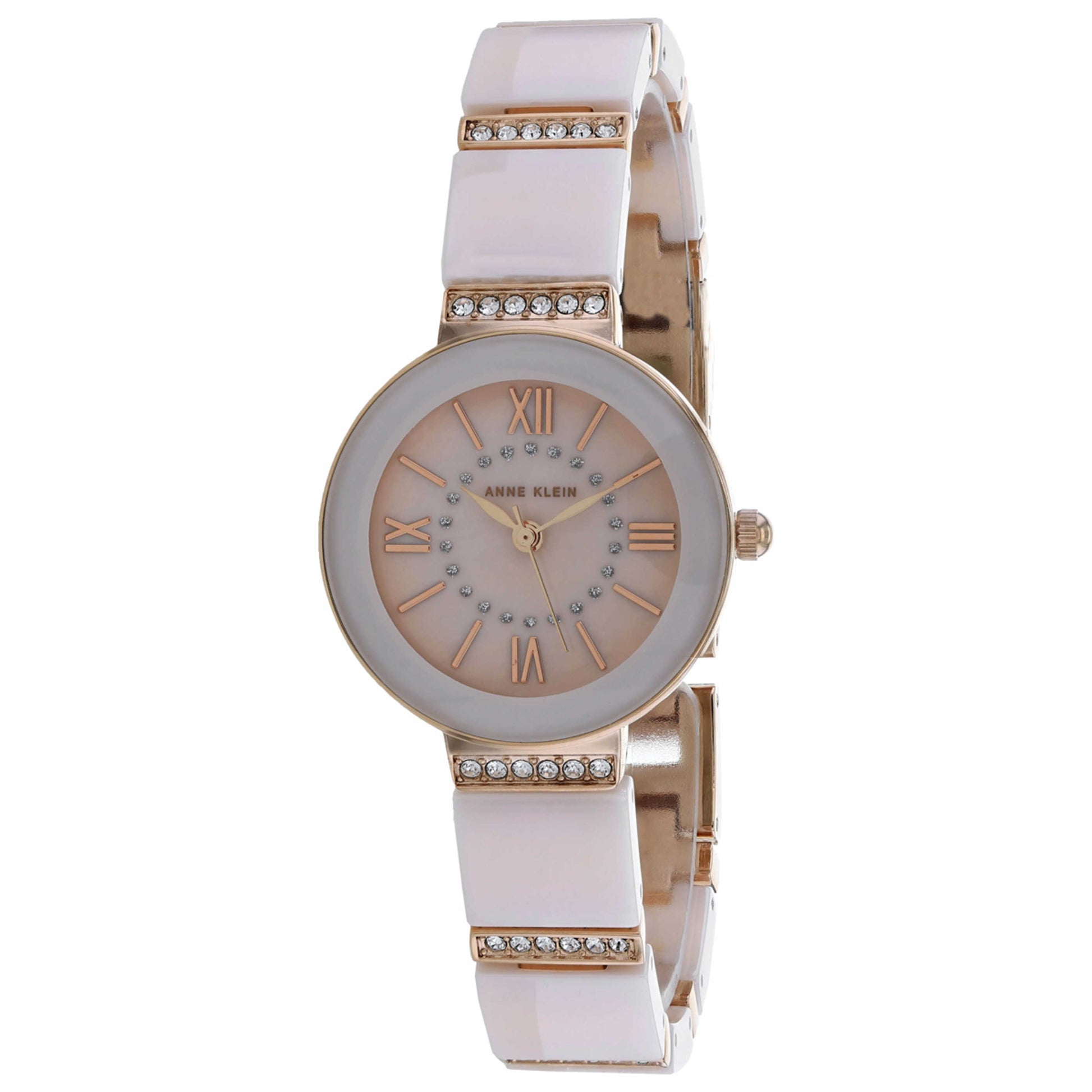 Front view of Anne Klein Swarvoski Crystal Women's Quartz Watch AK-3340LPRG