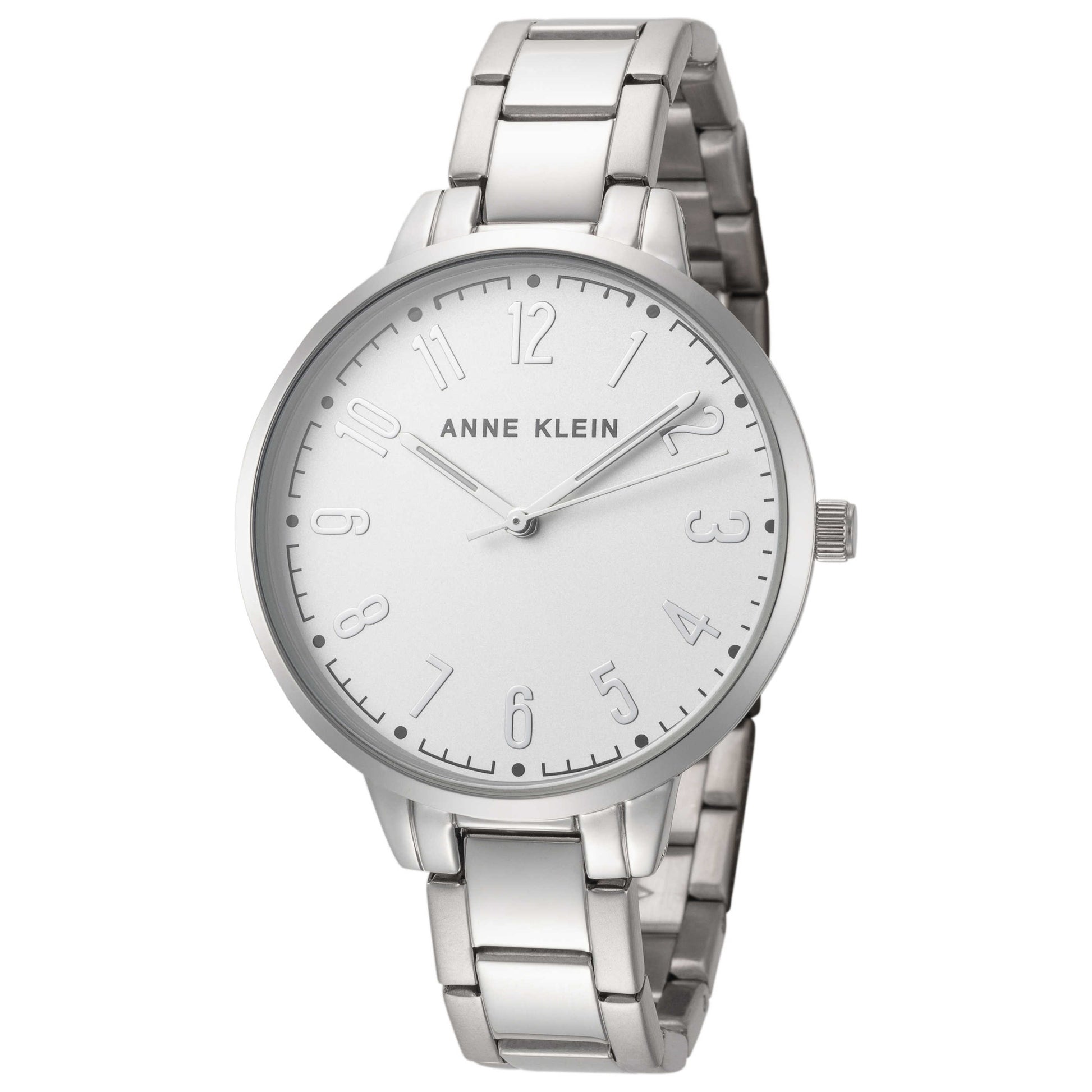 Front view of Anne Klein Easy to Read Women's Quartz Watch AK-3619SVSV