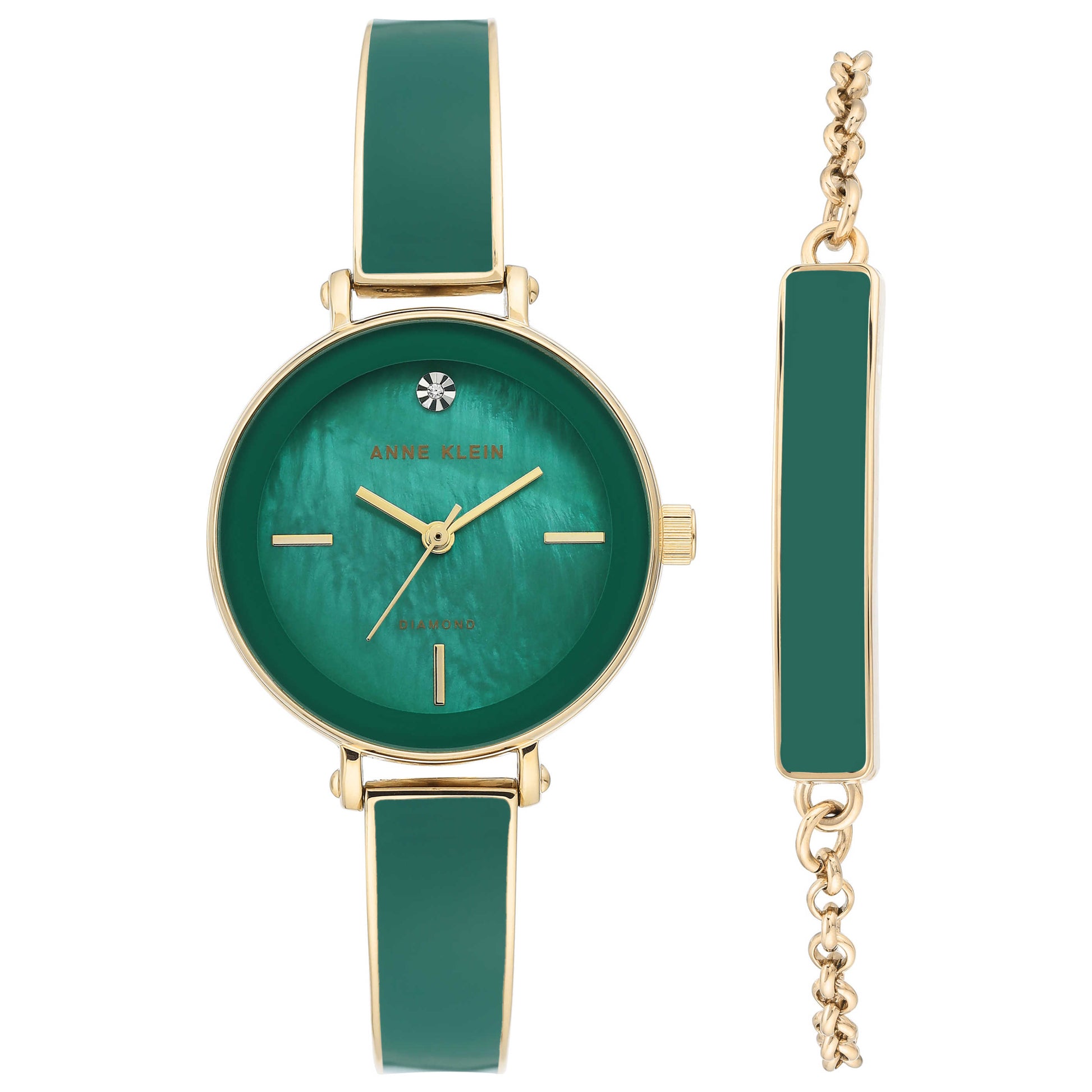 Front view of Anne Klein Women's Quartz AK-3620GNST